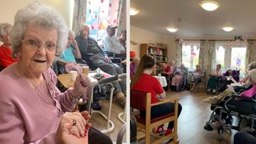 Valentine’s Day celebrations at Hornchurch care home
